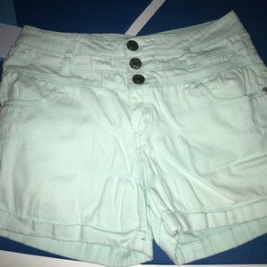 Mint High Waisted Shorts